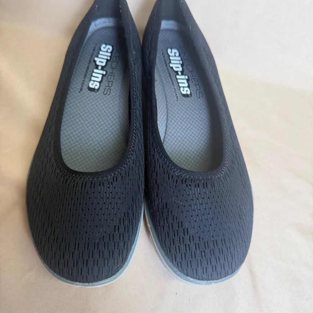 Skechers Merrell QForm2 Womens 8 Black Mesh Performance Slip On Flats J93830